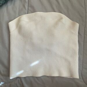 Abercrombie & fitch. White strapless top